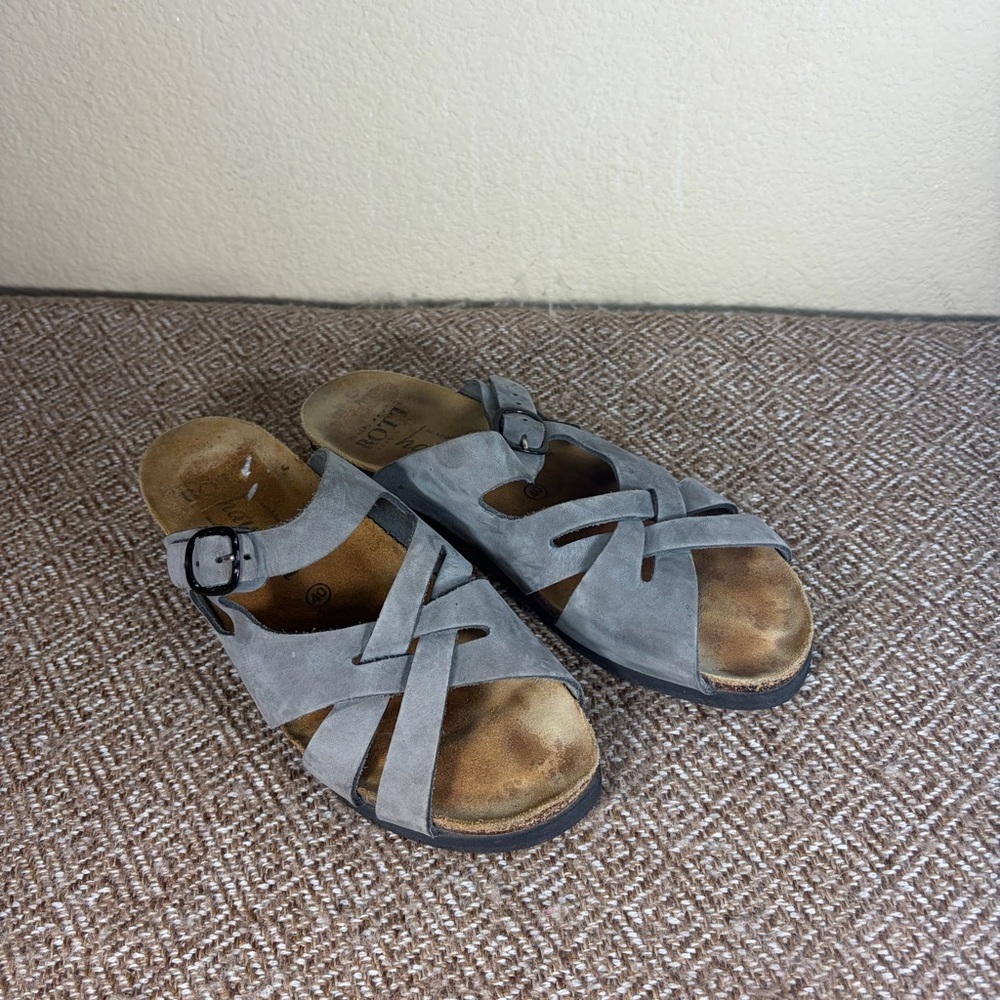 HAUTNAH Womens Blue Casual Sandals Size EUR 40 Casual Comfy Minimalist